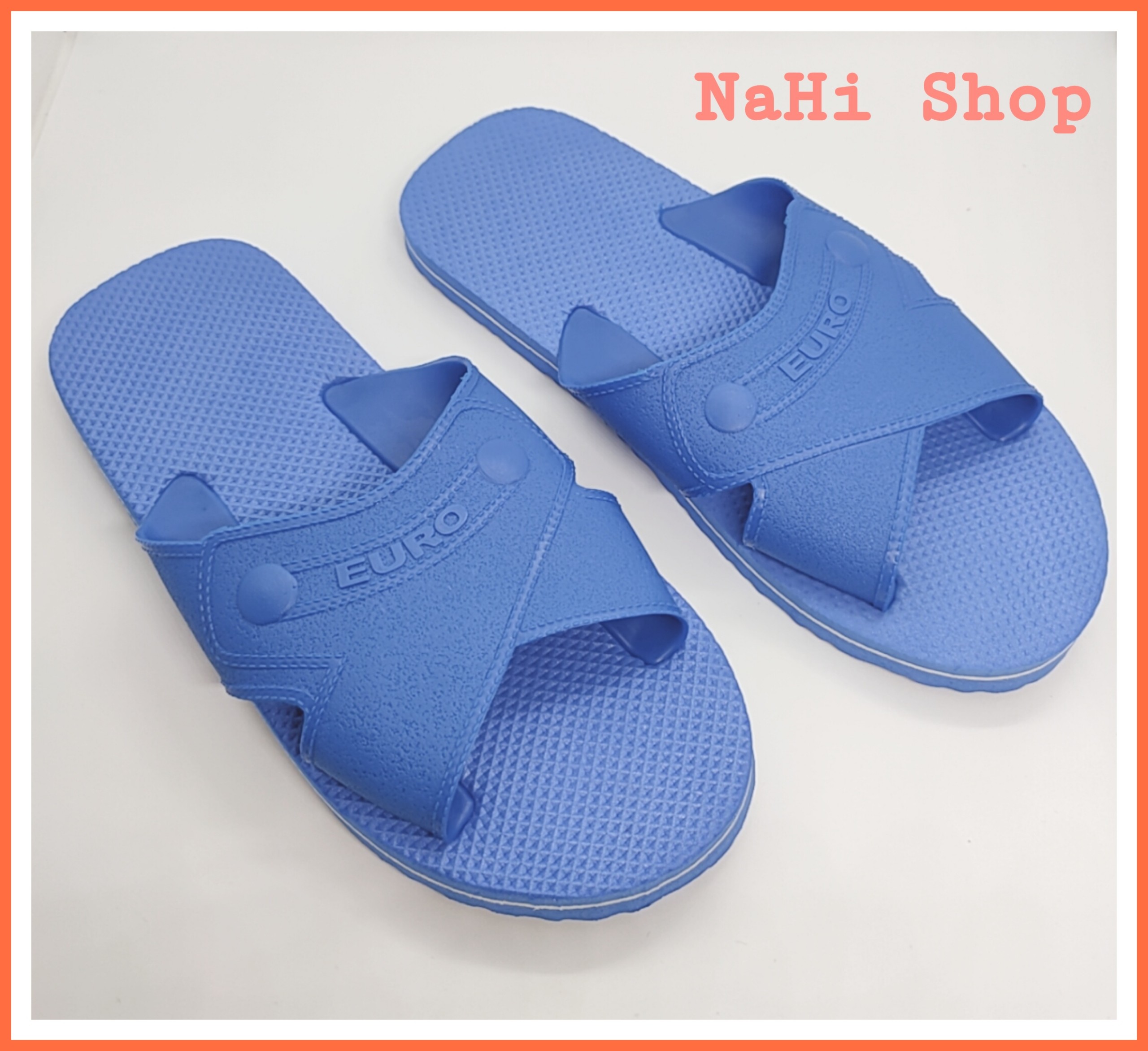Dép lào xốp xanh quai ngang nahi d49