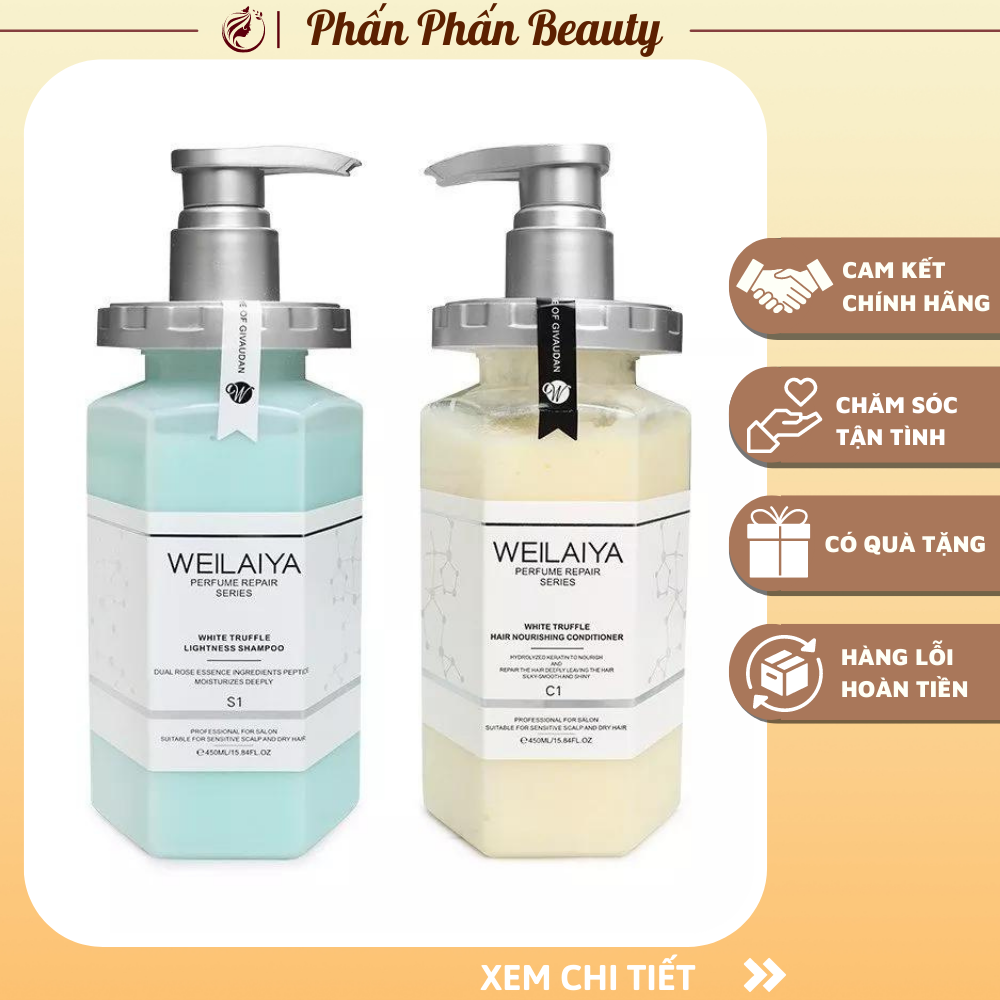 Dầu gội Weilaiya phục hồi đa tầng Nấm Truffle 450ml - dầu gội weileiya chính hãng, dầu gội đầu weilaiya chính hãng