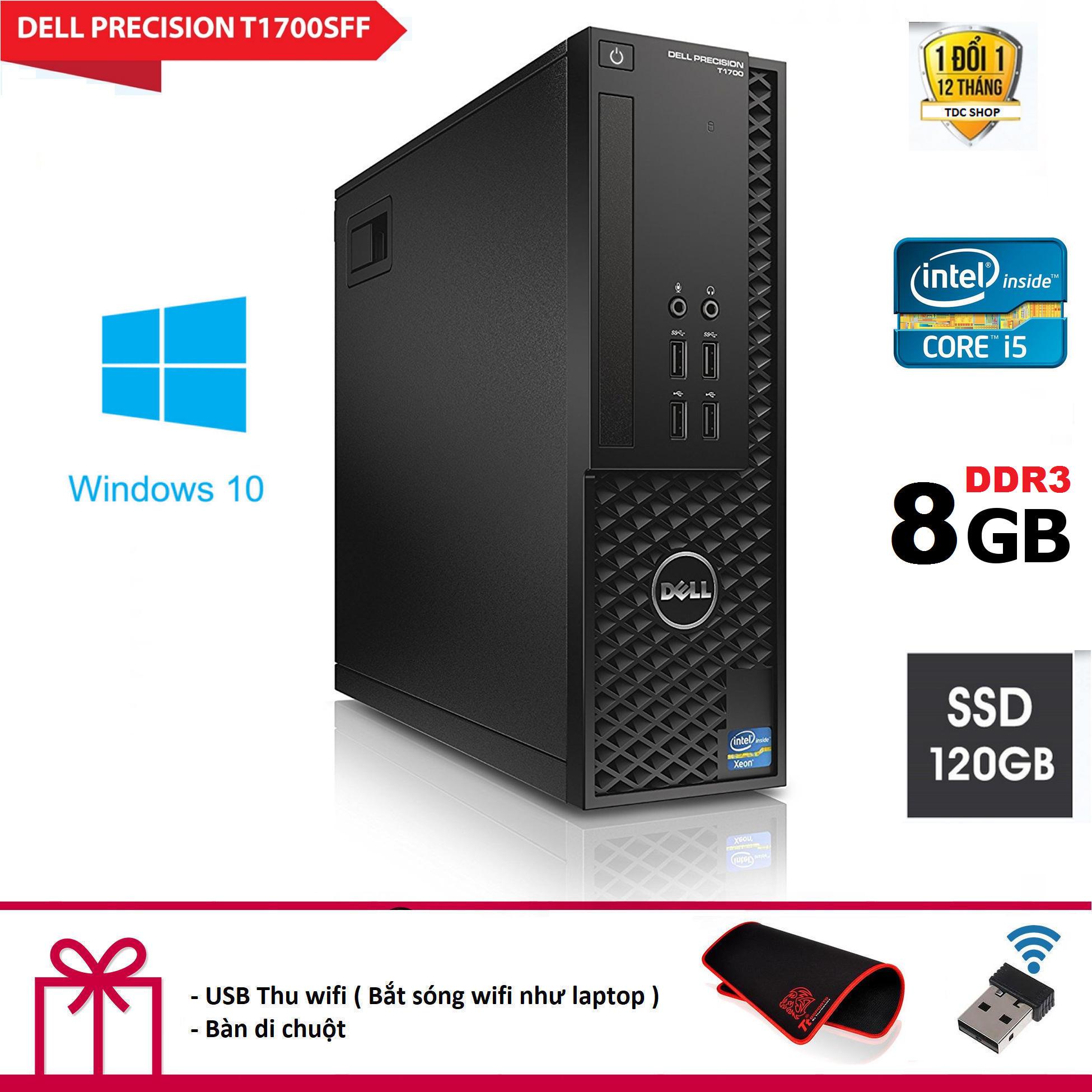[Trả góp 0%]Máy tính để bàn Dell Precision T1700 SFF CPU intel core i5 4570 - Ram DR3 8GB - Ổ cứng SSD 120GB. Tặng Bàn Di Chuột và USB Thu Wifi.