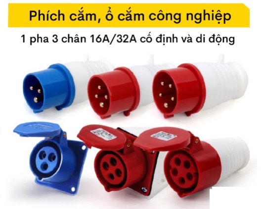 Ổ cắm công nghiêp - phích cắm công nghiệp các loại