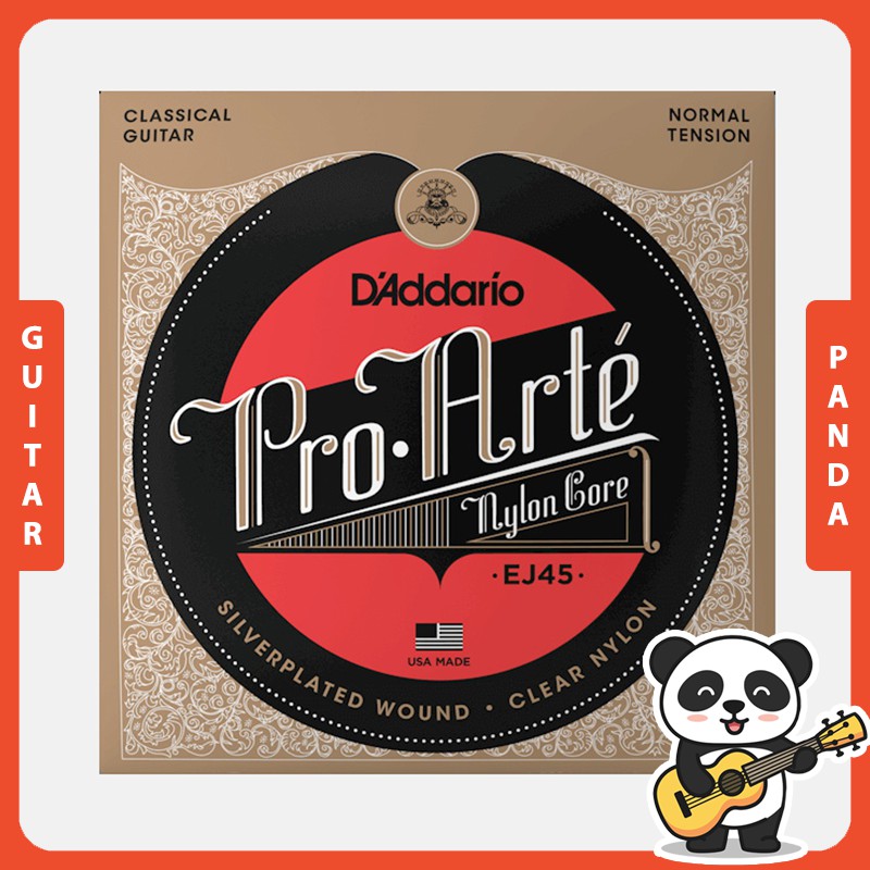 Dây đàn guitar classic d'addario ej45 size normal