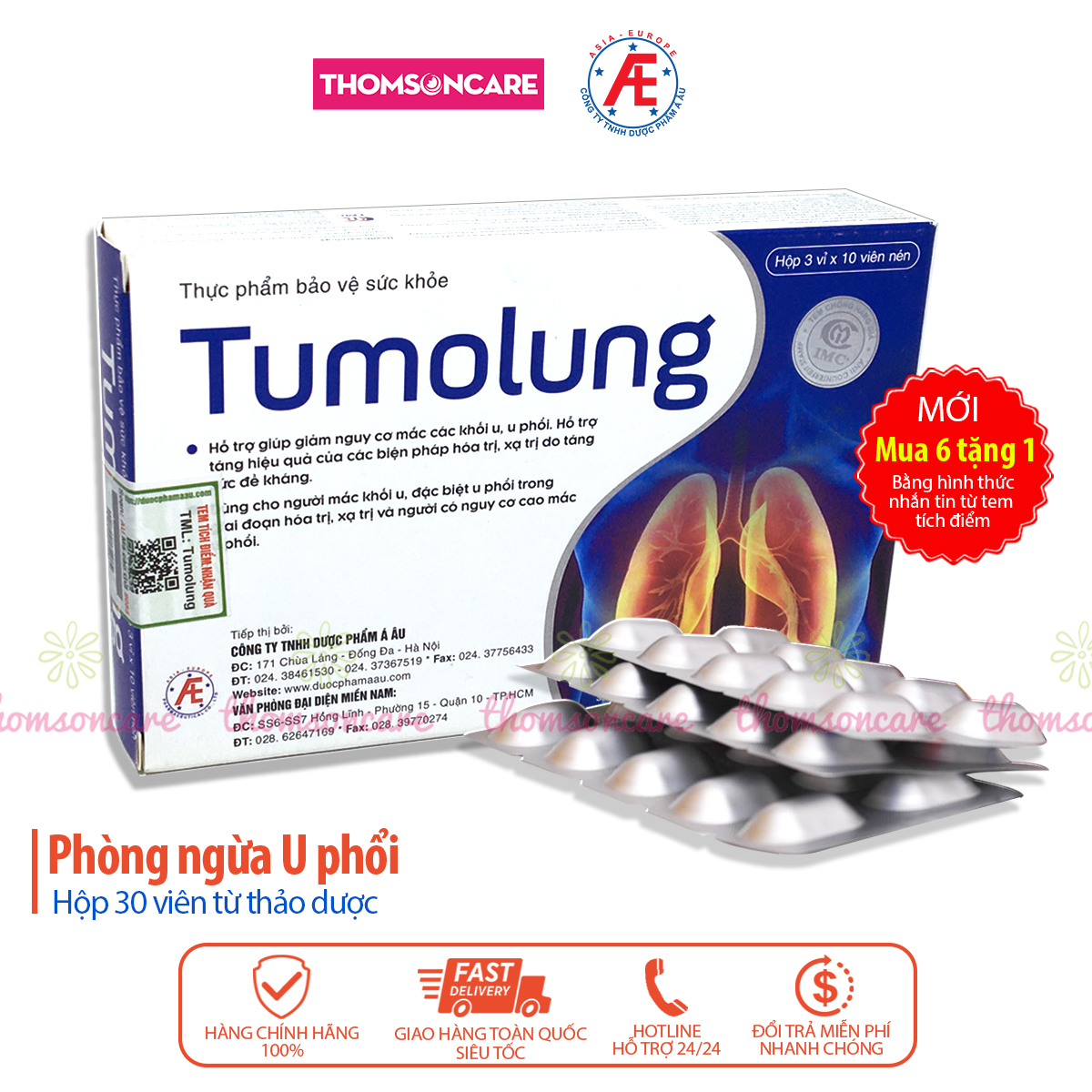Tumolung - hỗ trợ cho người bị các khối u phổi từ thảo dược