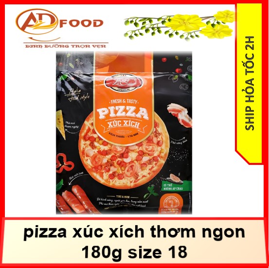 pizza xúc xích thơm ngon 140g size 15