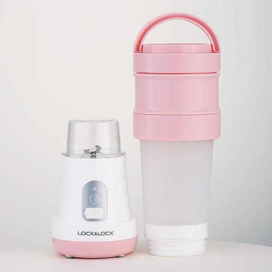 Máy xay sinh tố có thể gập lại usb lock&lock - 500ml - ejm221pik - hồng