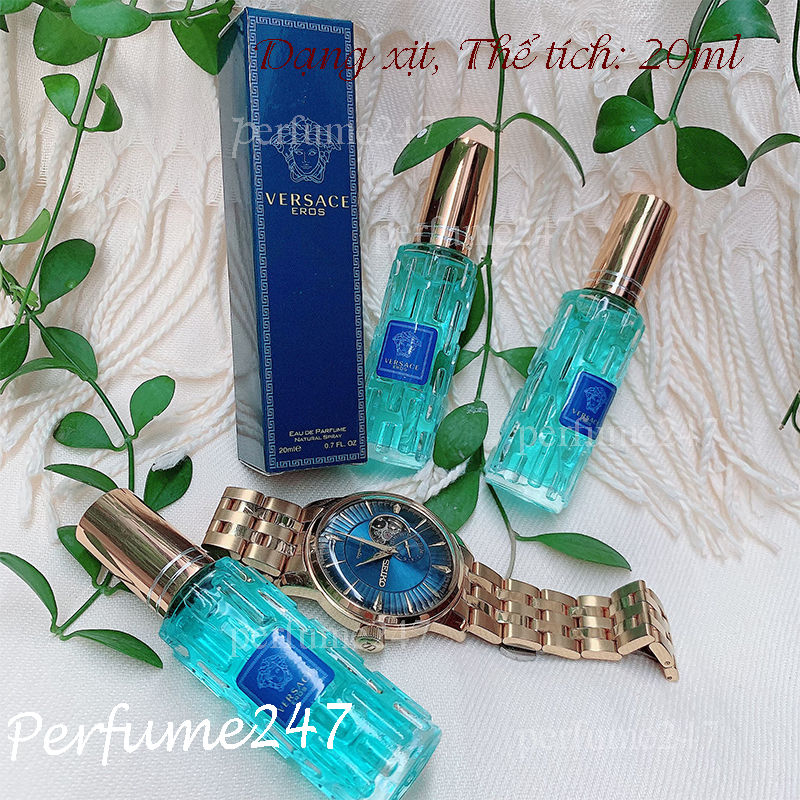 Combo 3 chai nước hoa nam vesace eros 20ml