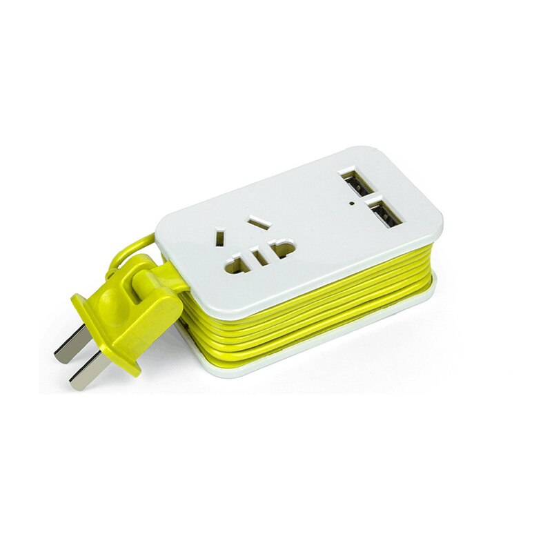 Ổ cắm điện du lịch mở rộng 1.5 mét, kèm sạc 2 USB Smart Charge Wall Socket
