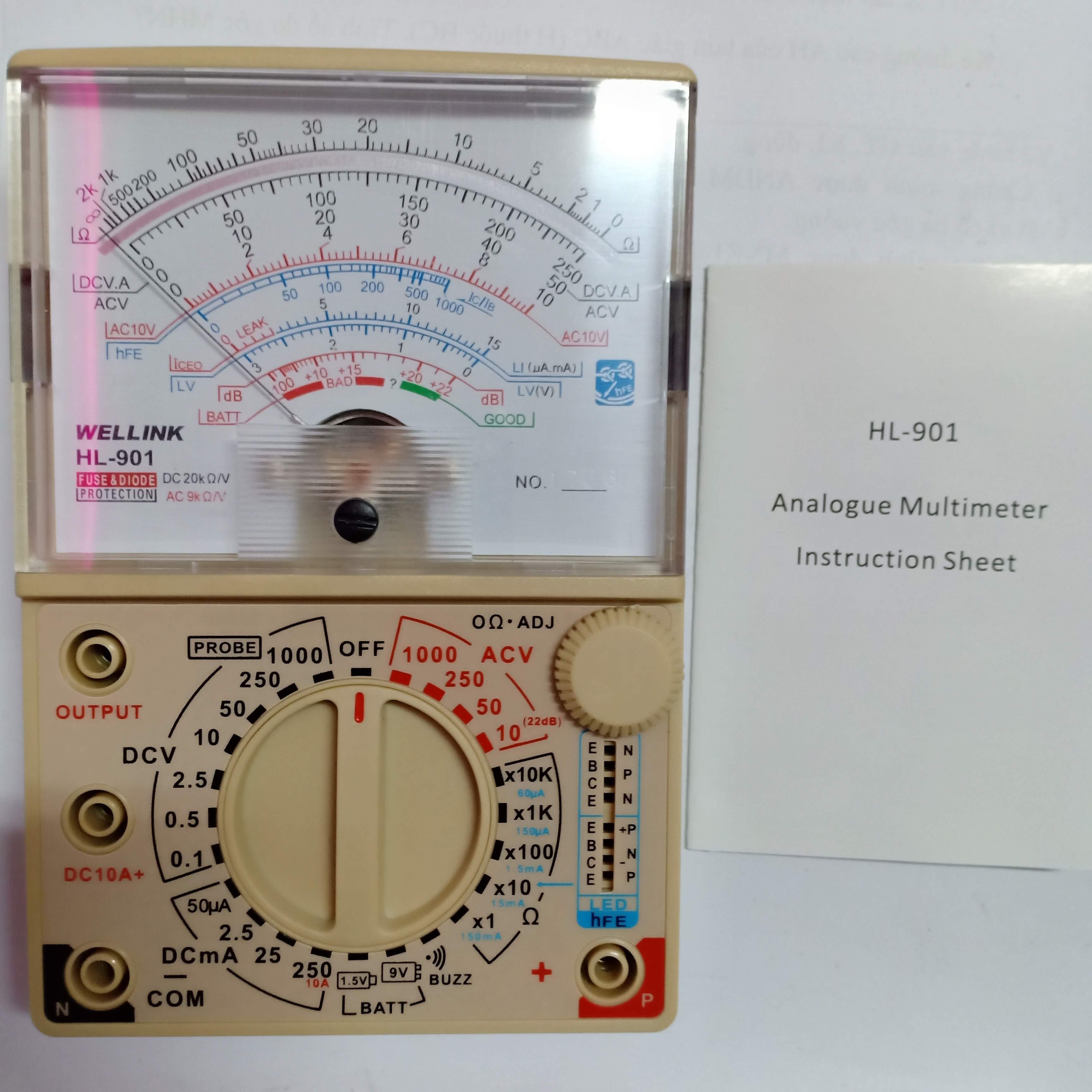 Đồng hồ vạn năng wellink hl-901