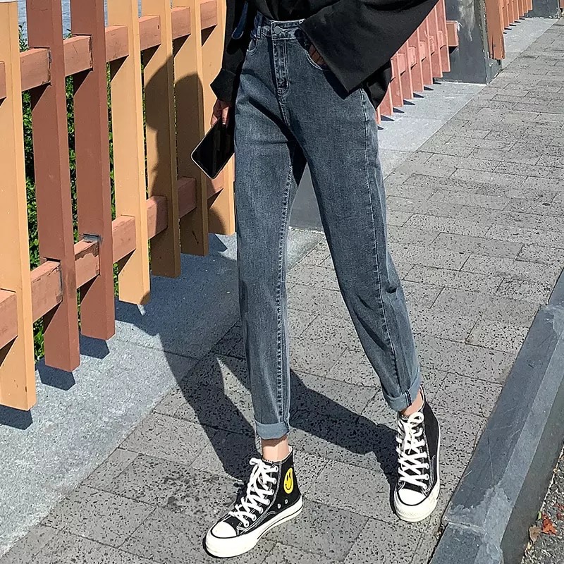 [HCM]Quần Jean Nữ Cá Tính BAGGY XÁM Siêu Chất THE COOKIES JEANS  FASHION T.CKJBXM/2 - ÁO THUN TRƠN SIZE 9-12MONTHS/6-9MONTHS HOẶC TƯƠNG ĐƯƠNG