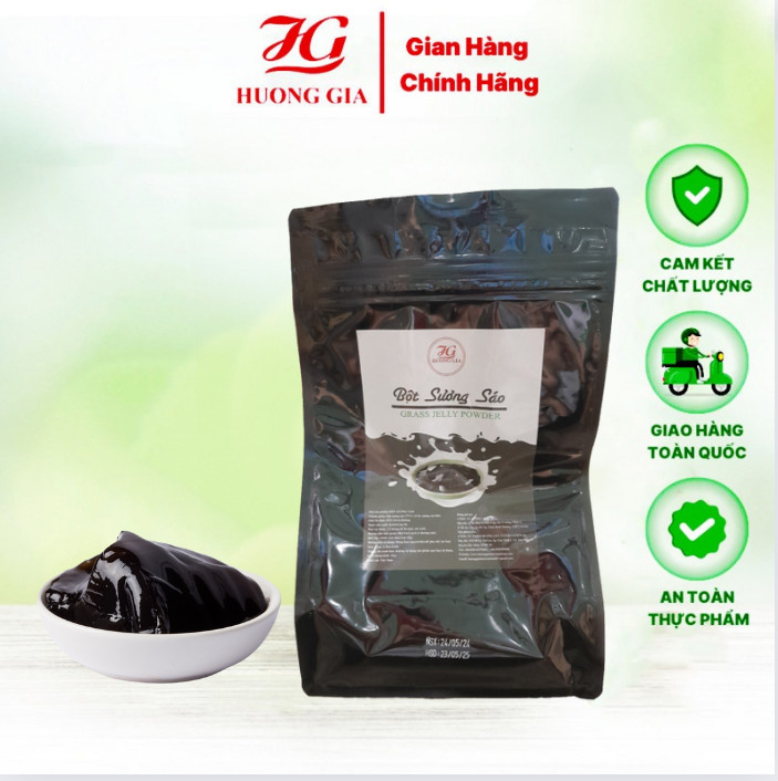 Bột sương sáo đen hương vị ngọt, mát giúp thanh nhiệt, giải độc cơ thể gói 1kg