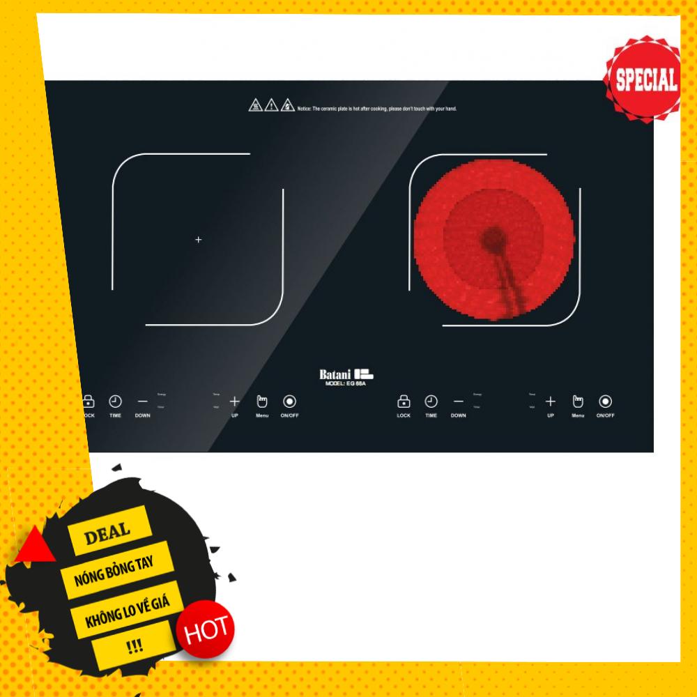 Bếp cảm ứng 1 từ 1 hồng ngoại batani eg-16-quang vinh