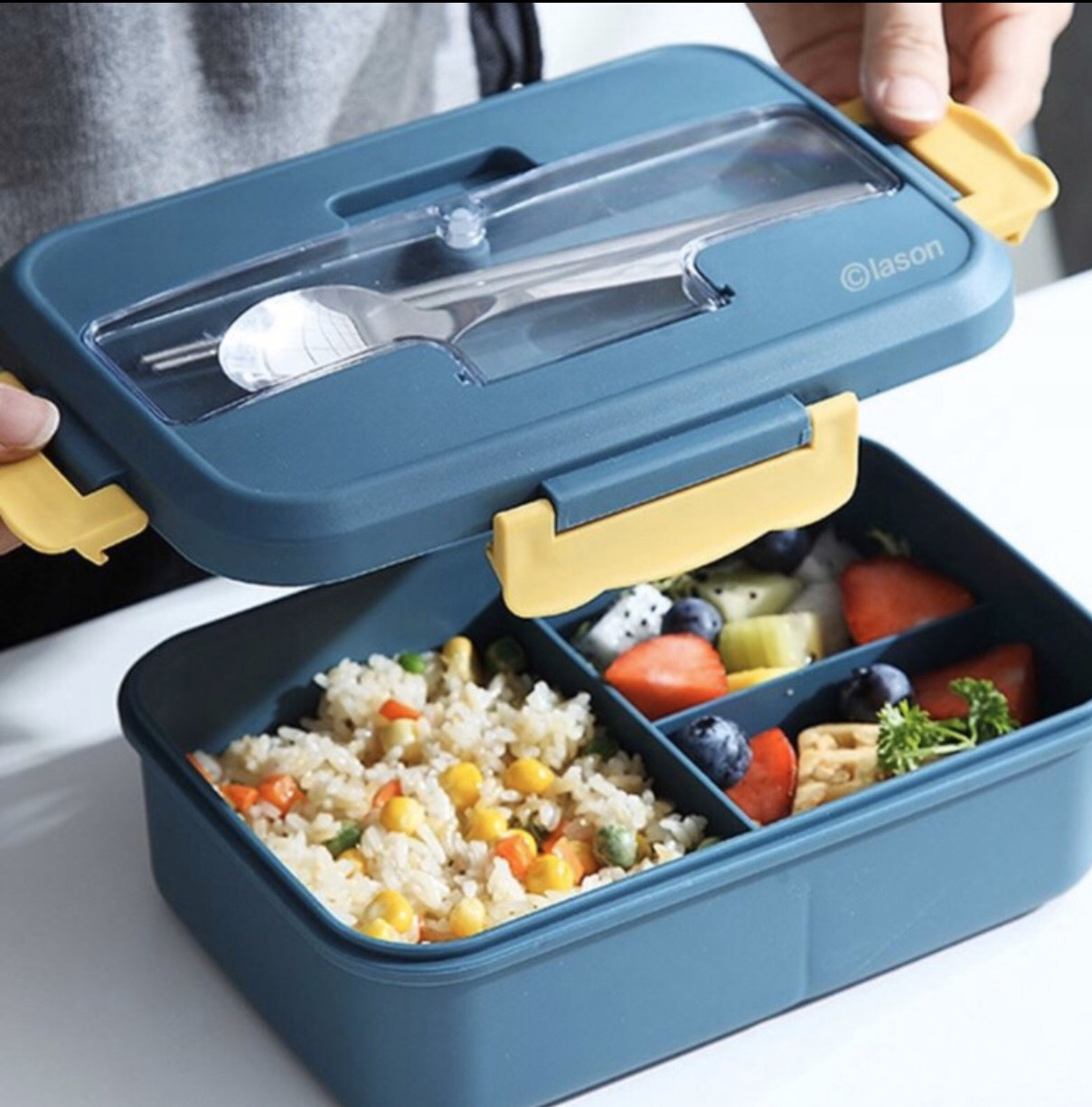 [HCM]( TẶNG KÈM ĐŨA MUỖNG INOX CAO CẤP) - HỘP CƠM 2 TẦNG LÀM BẰNG CHẤT LIỆU LÚA MẠCH CAO CẤP GIỮ NHIỆT TỪ 8 ĐẾN 10 TIẾNG VỚI THIẾT KẾ CÓ GIÁ ĐỠ ĐIỆN THOẠI TIỆN LỢI - HỘP CƠM VĂN PHÒNG NHỎ GỌN TIỆN DỤNG DỄ DÀNG MANG THEO ...