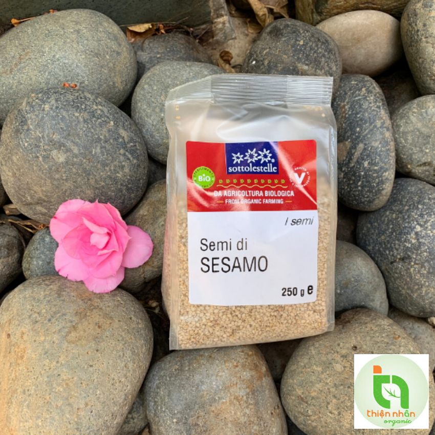 Hạt mè hữu cơ đã bóc vỏ Sotto 250g Organic Sesame