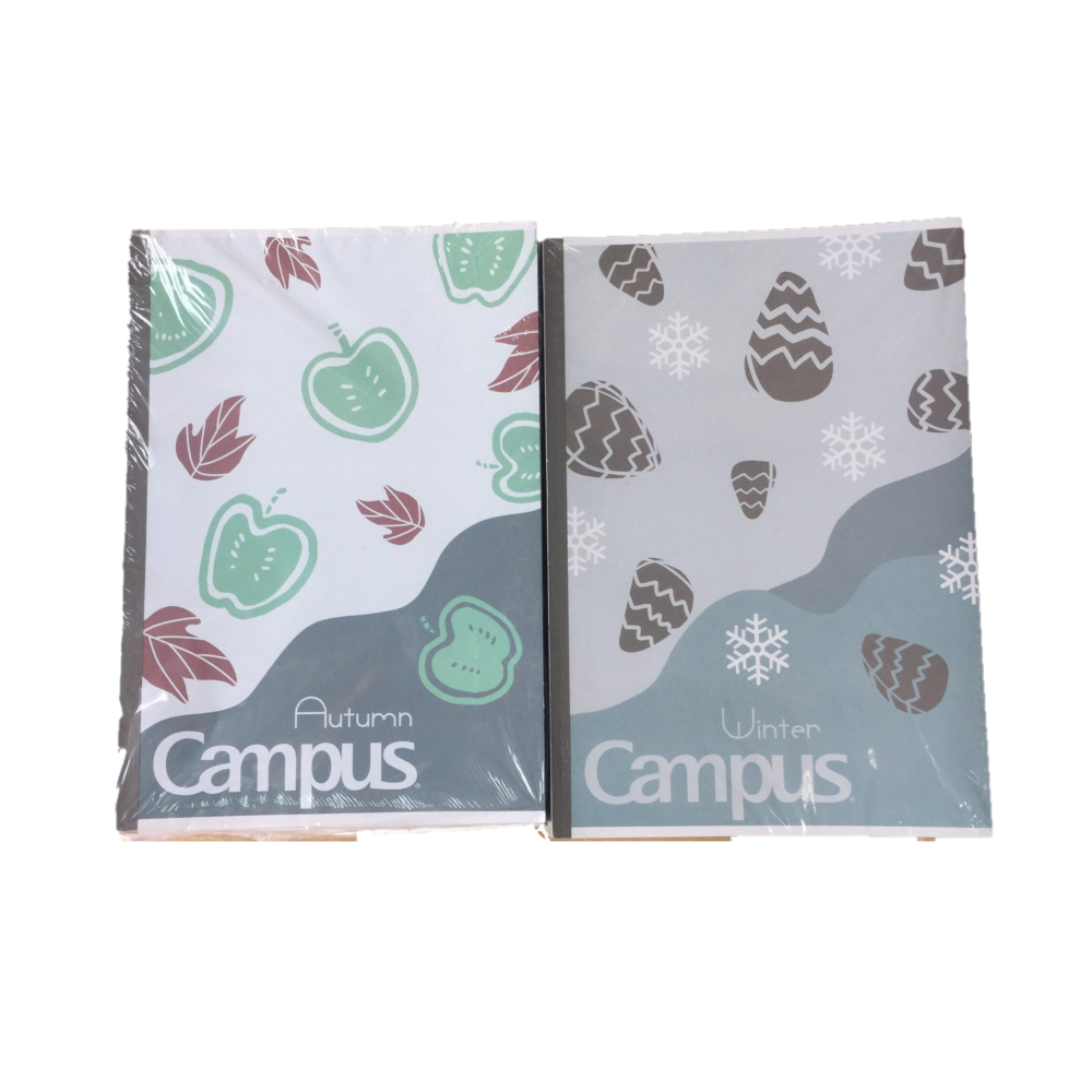 Vở Kẻ Ngang Không Chấm Campus Four Season– 120 Trang, Định Lượng 58 ~ 65g/m2, Gáy Dán