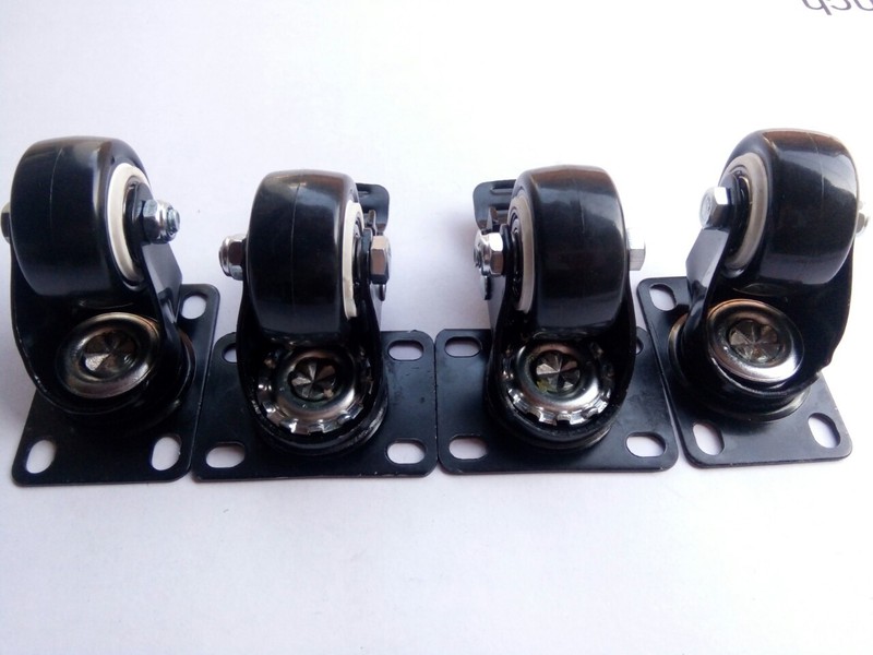 Bộ 4 bánh xe cao su 50mm tải trọng 150kg siêu êm nhẹ