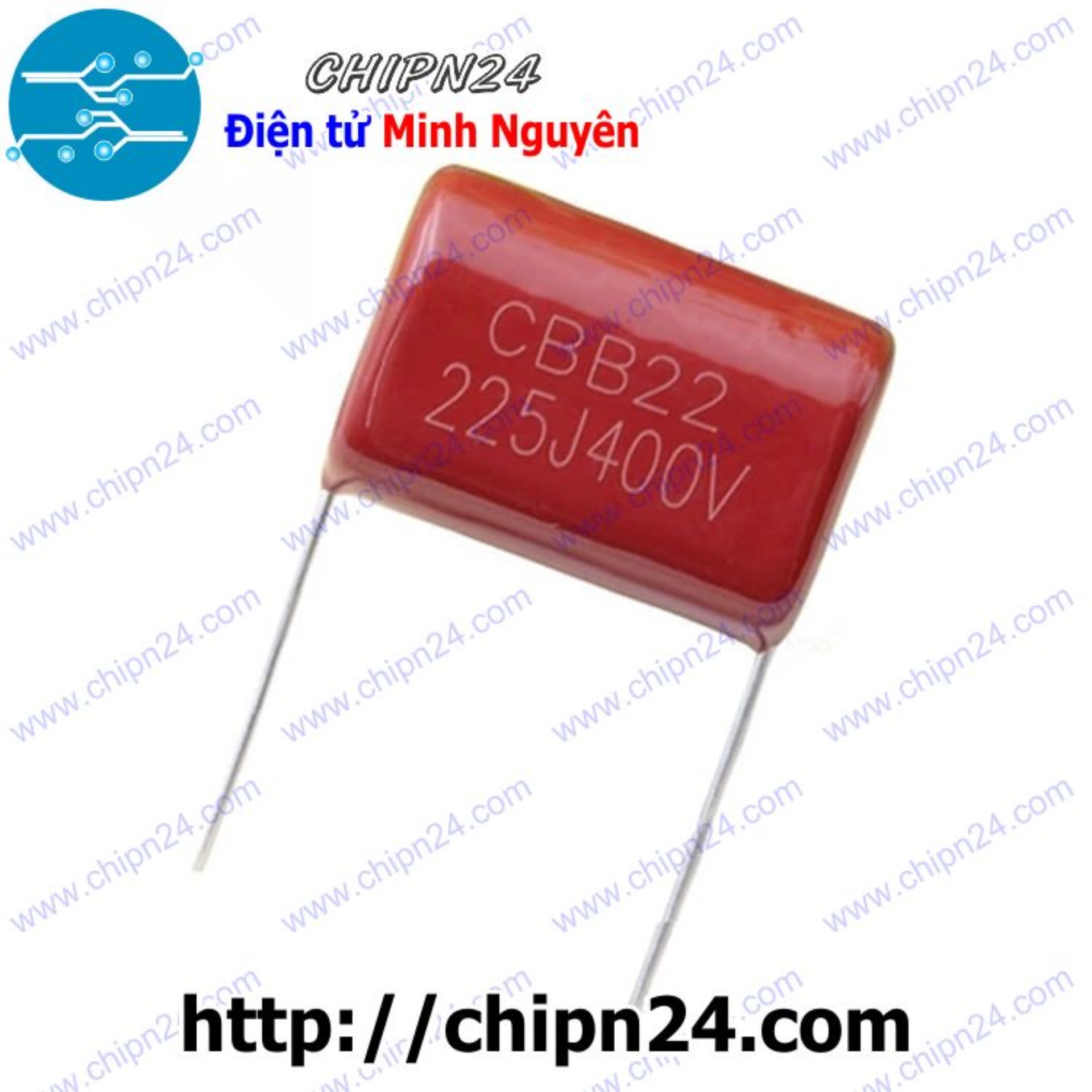 [3 con] (G50) Tụ CBB 400V 225J 225 [2.2uF] 25MM