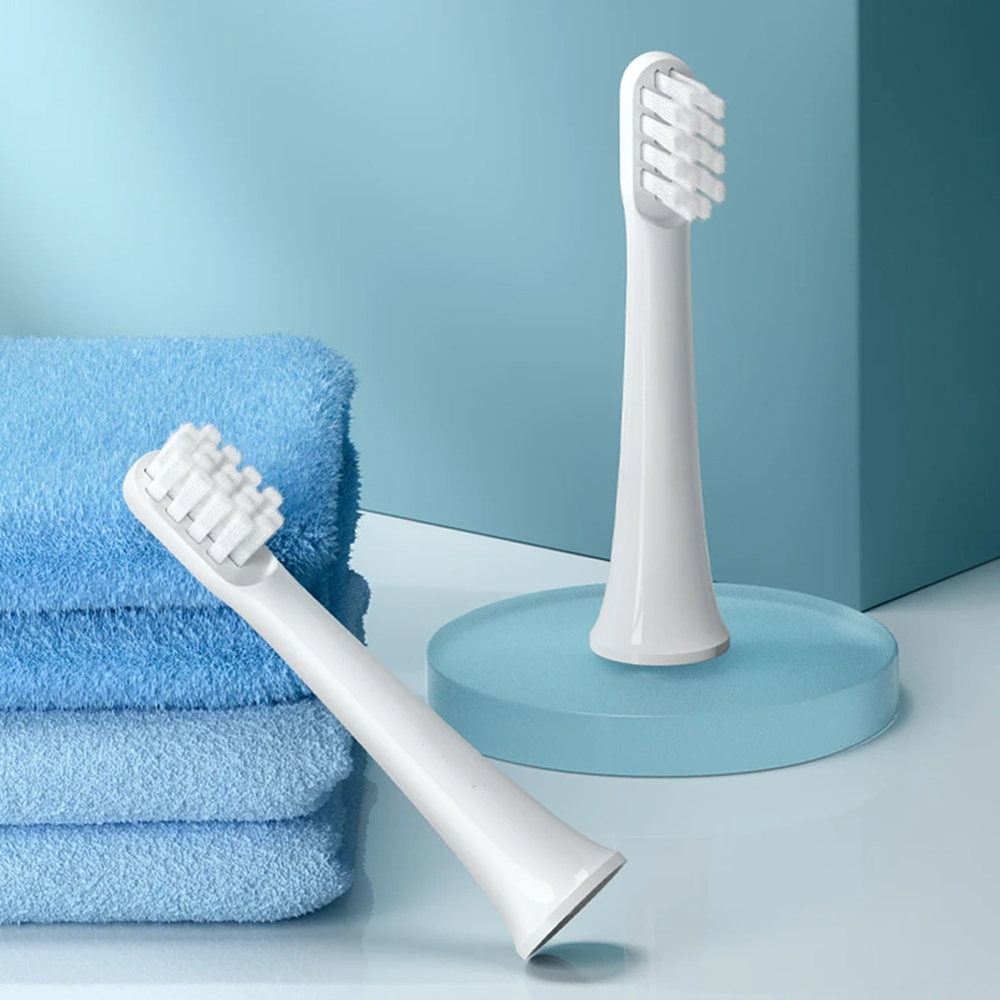 Đầu bàn chải đánh răng điện Xiaomi Đầu bàn chải đánh răng điện màu trắng Sonic T100 T300 T500 Đầu bàn chải đánh răng thay thế