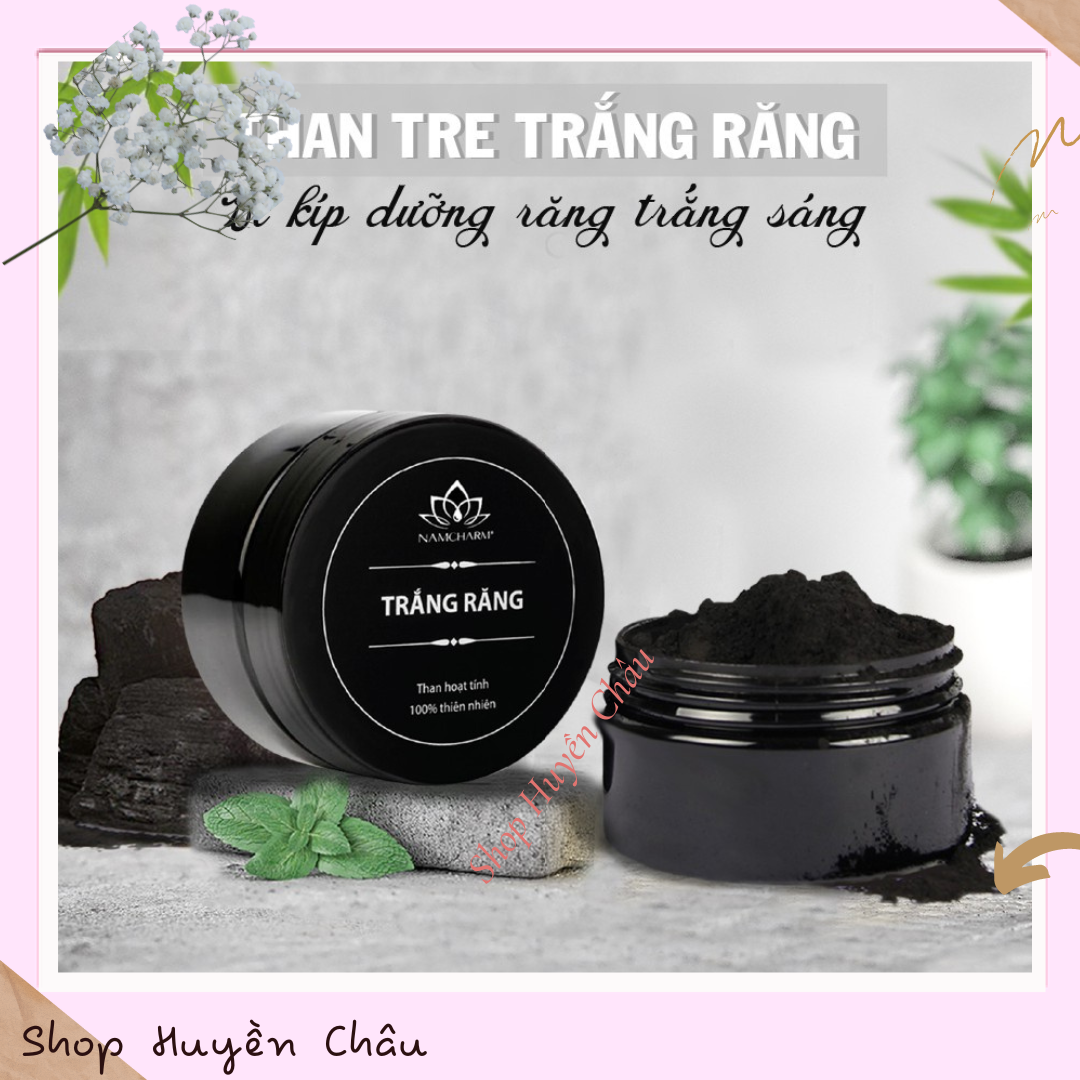 Combo 2 hộp Than Tre Hoạt Tính Trắng Răng , giảm ố vàng trên răng, giảm mùi hôi khó chịu