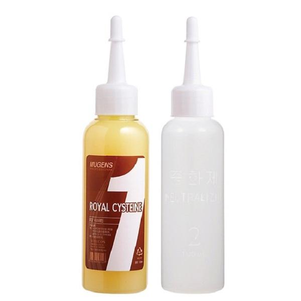 Uốn lạnh thảo dược nhiều dưỡng chất Mugens Royal Cysteine Neutralizer 2 x 100ml