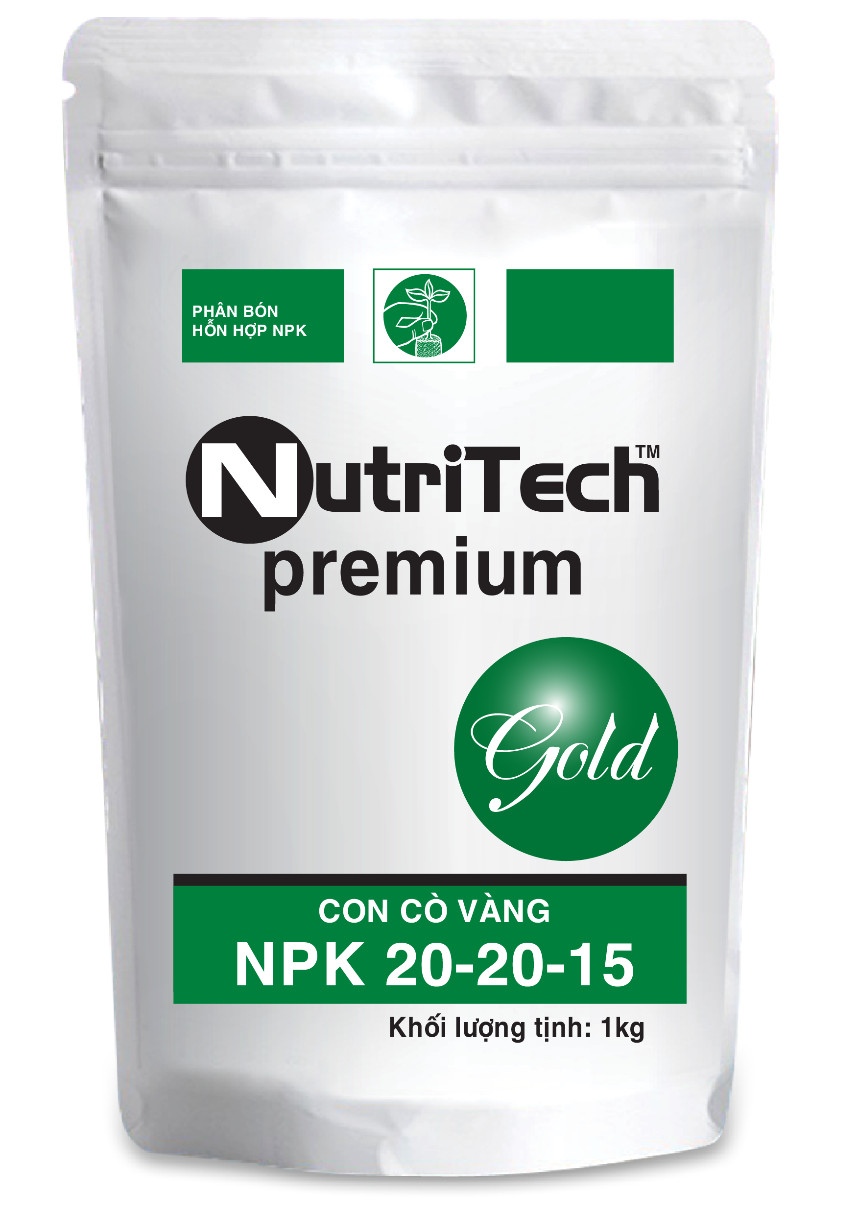 Phân bón nuôi ngọt củ/quả, sử dụng cho giai đoạn sắp thu hoạch - NPK NutriTech 20-20-15 CCV