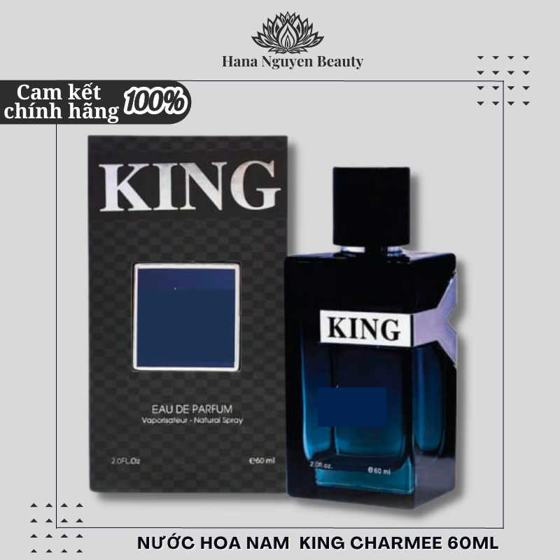 Nước hoa nam King Charmee độ lưu hương lâu, toả hương xa 2m, cam kết hàng chính hãng 60ml
