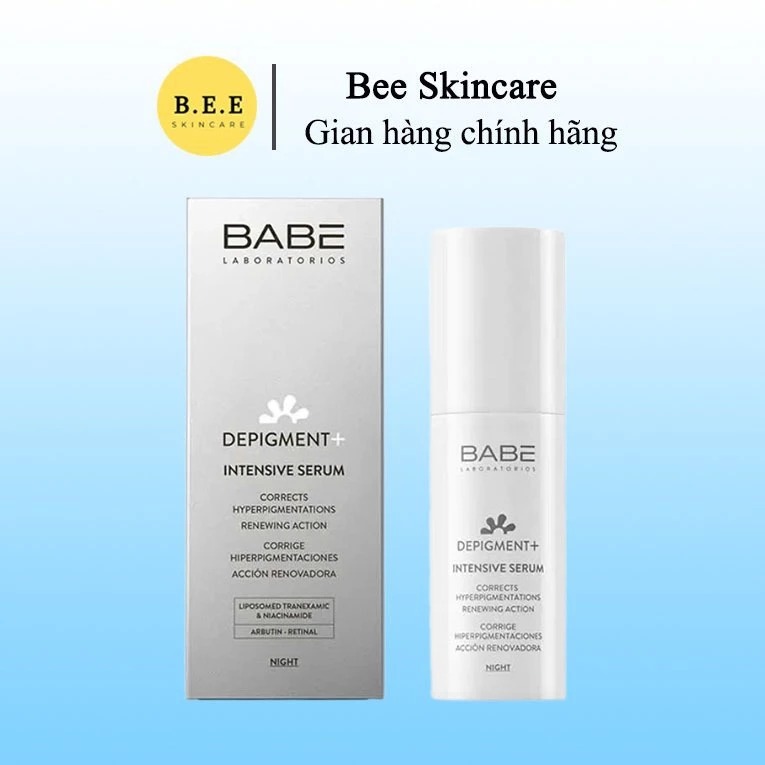  Tinh Chất Babé Depigment + Intensive Serum Dưỡng Sáng Da Mờ Thâm Nám Bee Skincare 