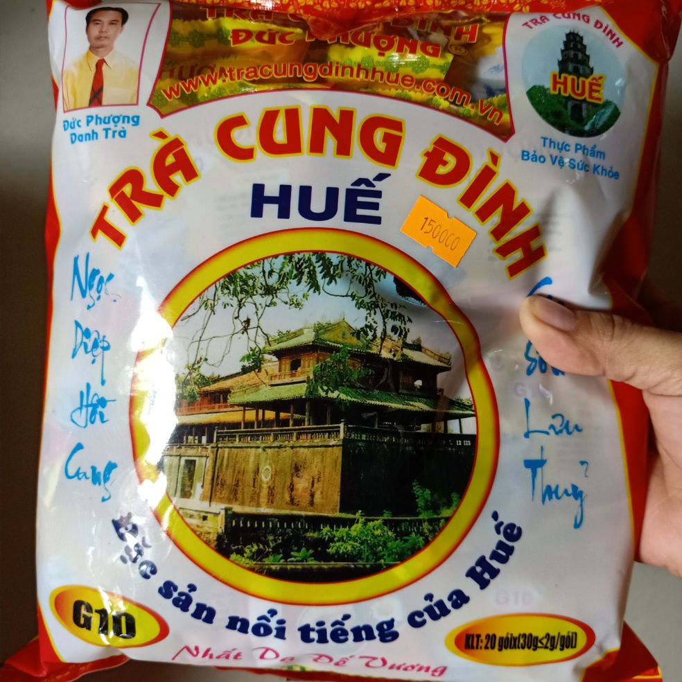 Trà cung đình g10 đức phượng 600gr màu trắng chính hãng
