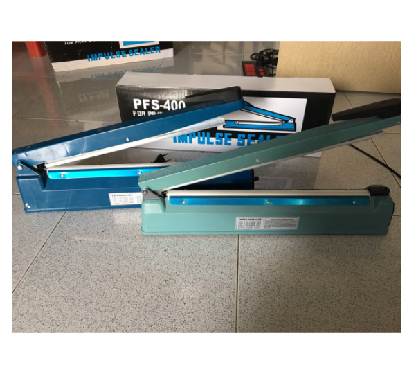 Máy hàn miệng túi pfs400 40cm vỏ thép | Máy hàn cắt màng co | Máy ép miệng túi zip, Máy hàn túi