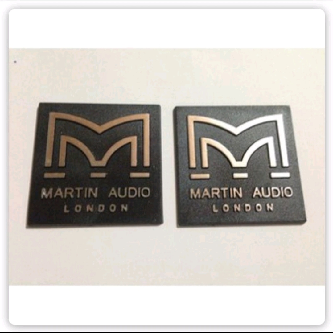 Tem nhôm logo dán thùng loa Martin audio 4 cm: 2 cái