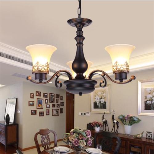 Đèn chùm werte phong cách cổ điển bắc âu kèm bóng led cao cấp.