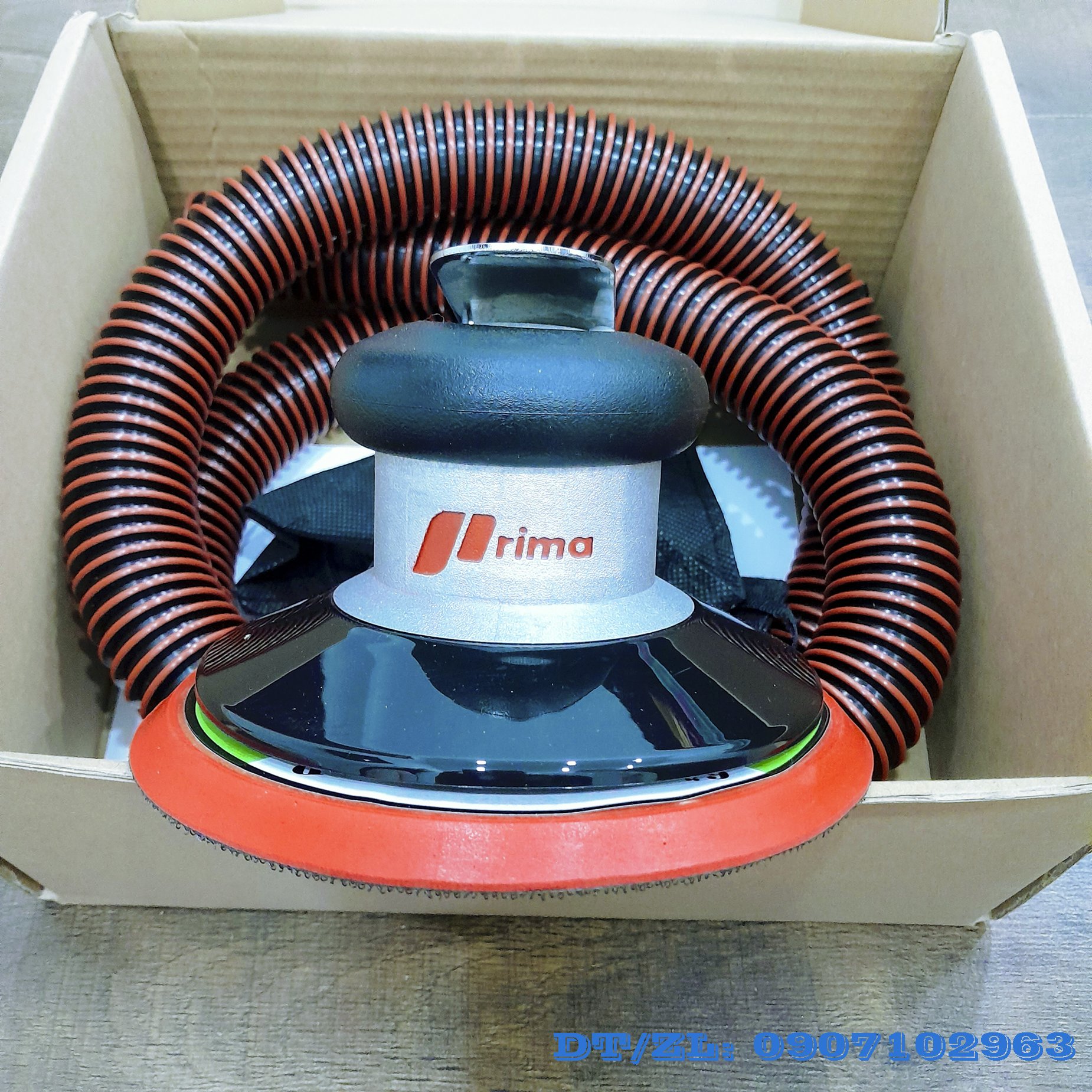 Máy chà nhám ,PRIMA 6inch có hút bụi , đế gai 6in, hàng loại tốt