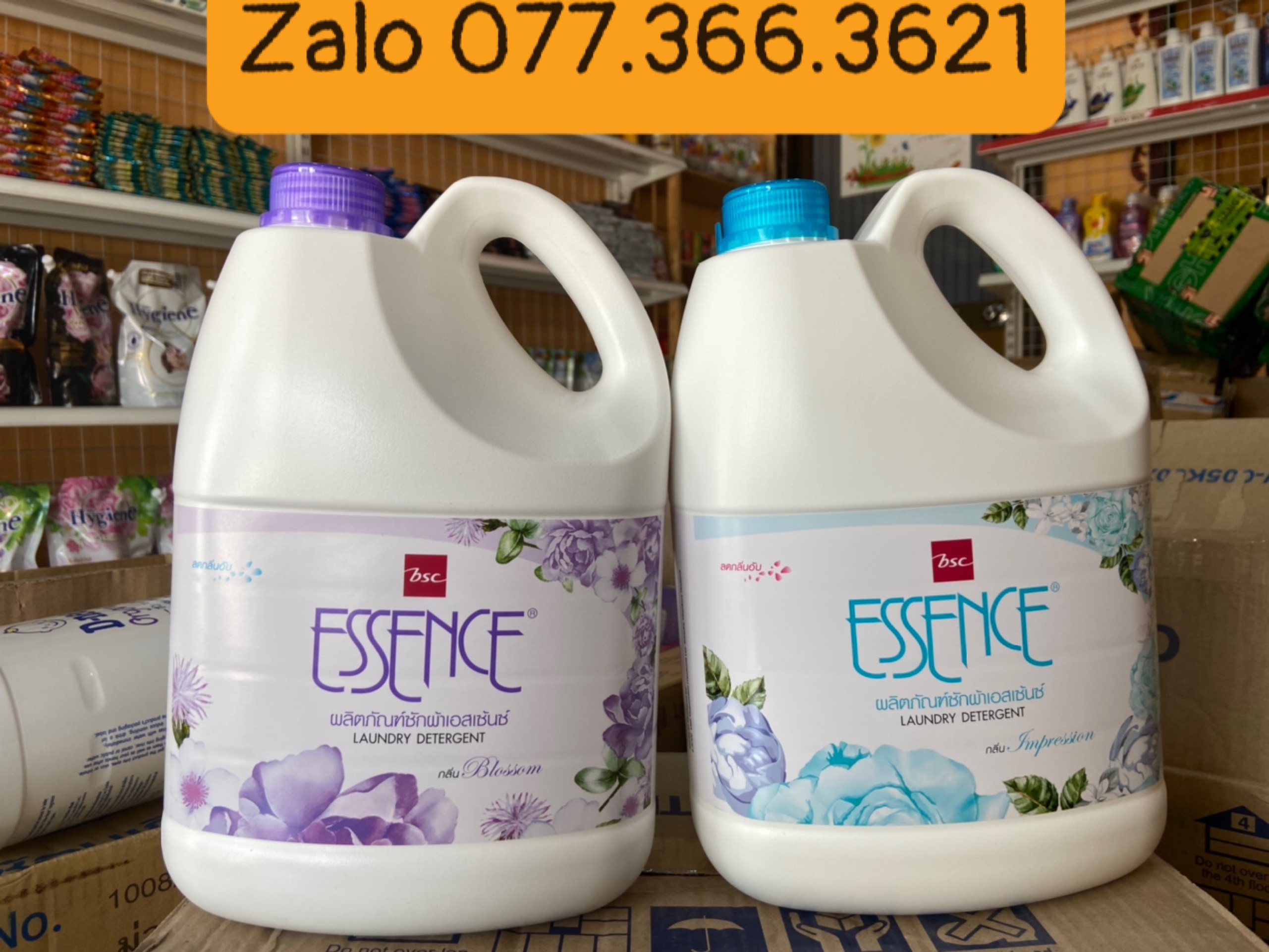 ( CC-HCM ) [ KHỬ MÙI ẨM MỐC ] 1 CAN NƯỚC GIẶT ESSENCE ĐẬM ĐẶC , SIÊU SẠCH , SIÊU THƠM HÀNG CHÍNH HÃNG THÁI LAN
