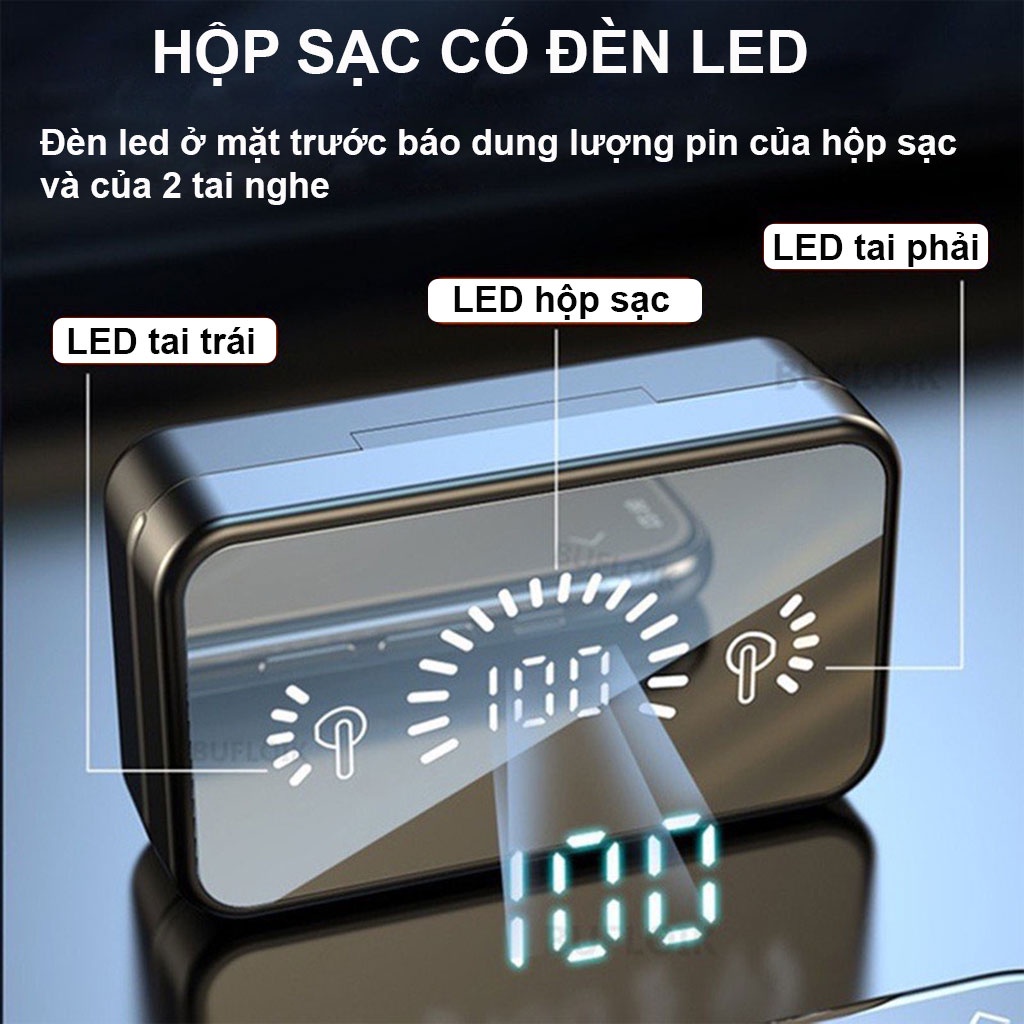   Bản Quốc Tế Cao Cấp   Tai Nghe Bluetooth S20 Pro 5.4 Tai Nghe Không Dây Có Micro Màn Hình LED Chống Thấm Nước Pin Trâu 12h - Bảo hành 3 tháng 