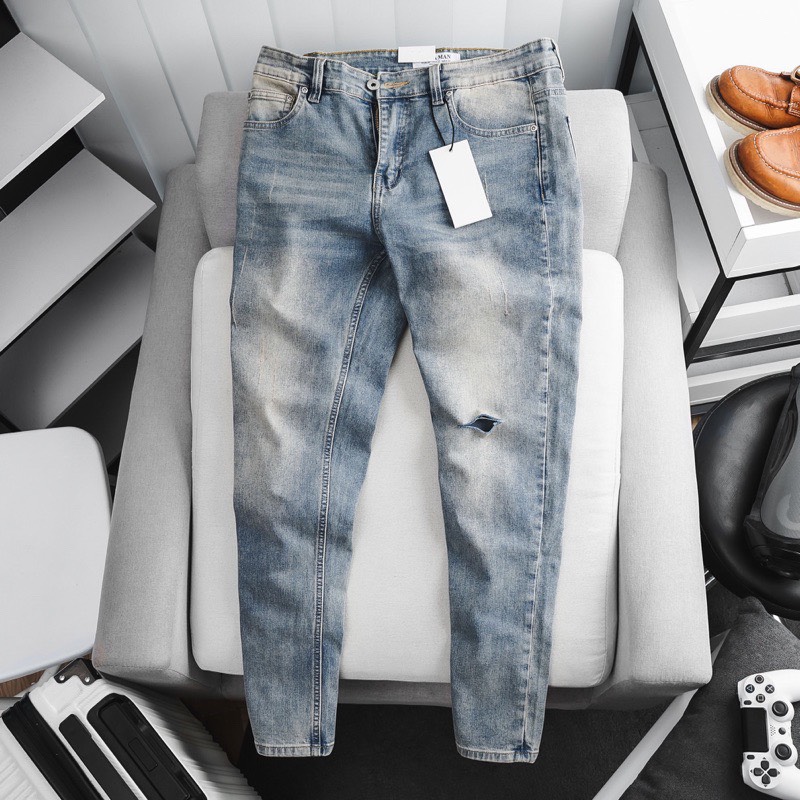 [HCM]Quần jean nam Zr  jean co giãn-ống ôm