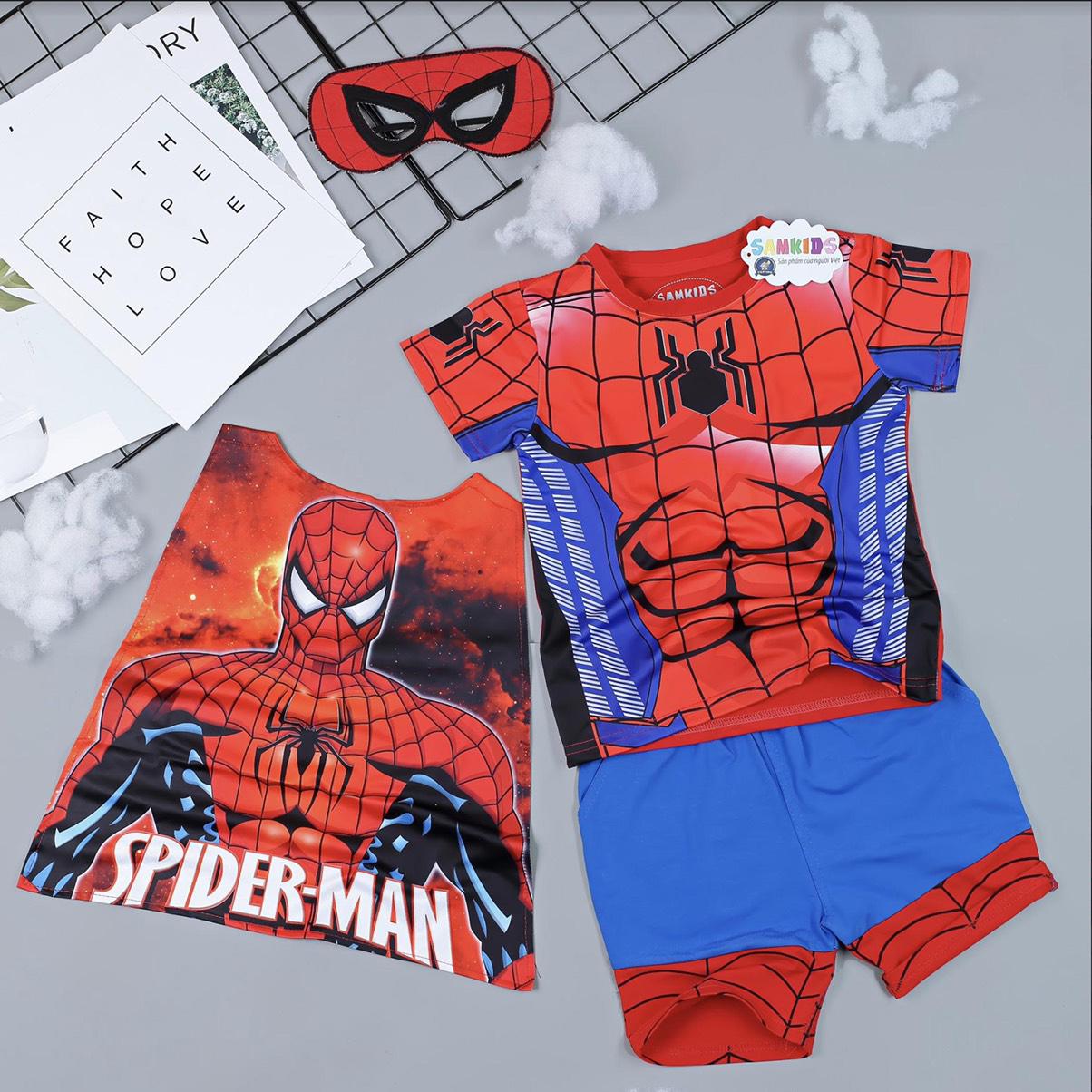 [HCM]Đồ bộ siêu nhân người nhện LV4 - tặng áo choàng và mặt nạ cực ngầu