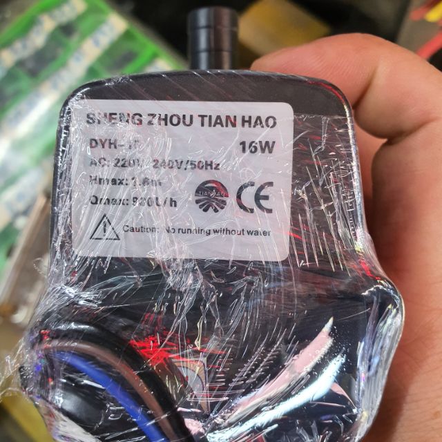 Bơm quạy điều hoà, hơi nước 16w. m.q: 0765563012
