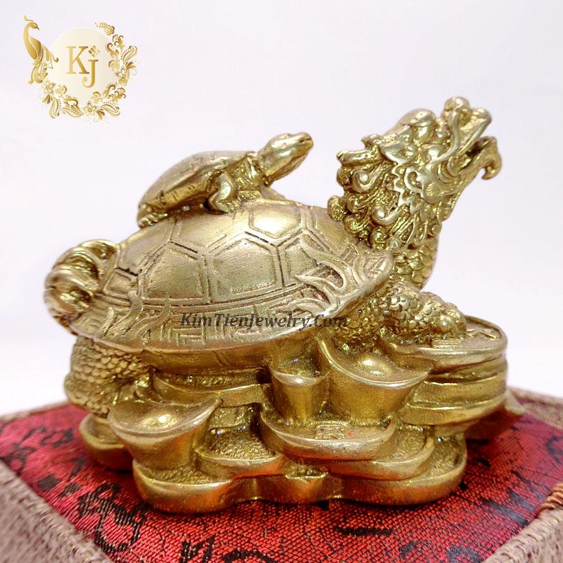 Tượng Long Quy Bằng Đồng Cõng Con- Linh Vật Chấn Trạch - Vượng Khí Vượng Tài - Size Lớn  - Có Video Cho Quý Khách Tham Khảo