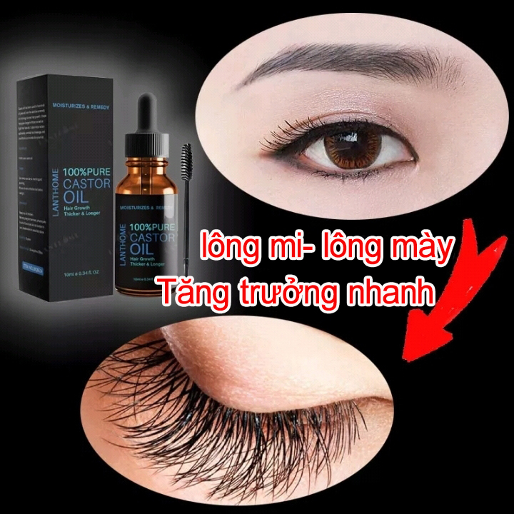 Dưỡng mi serum tăng trưởng lông mi tinh chất dài lông mày 10ml kích thích mọc lông mi làm dày lông mi lông mày và