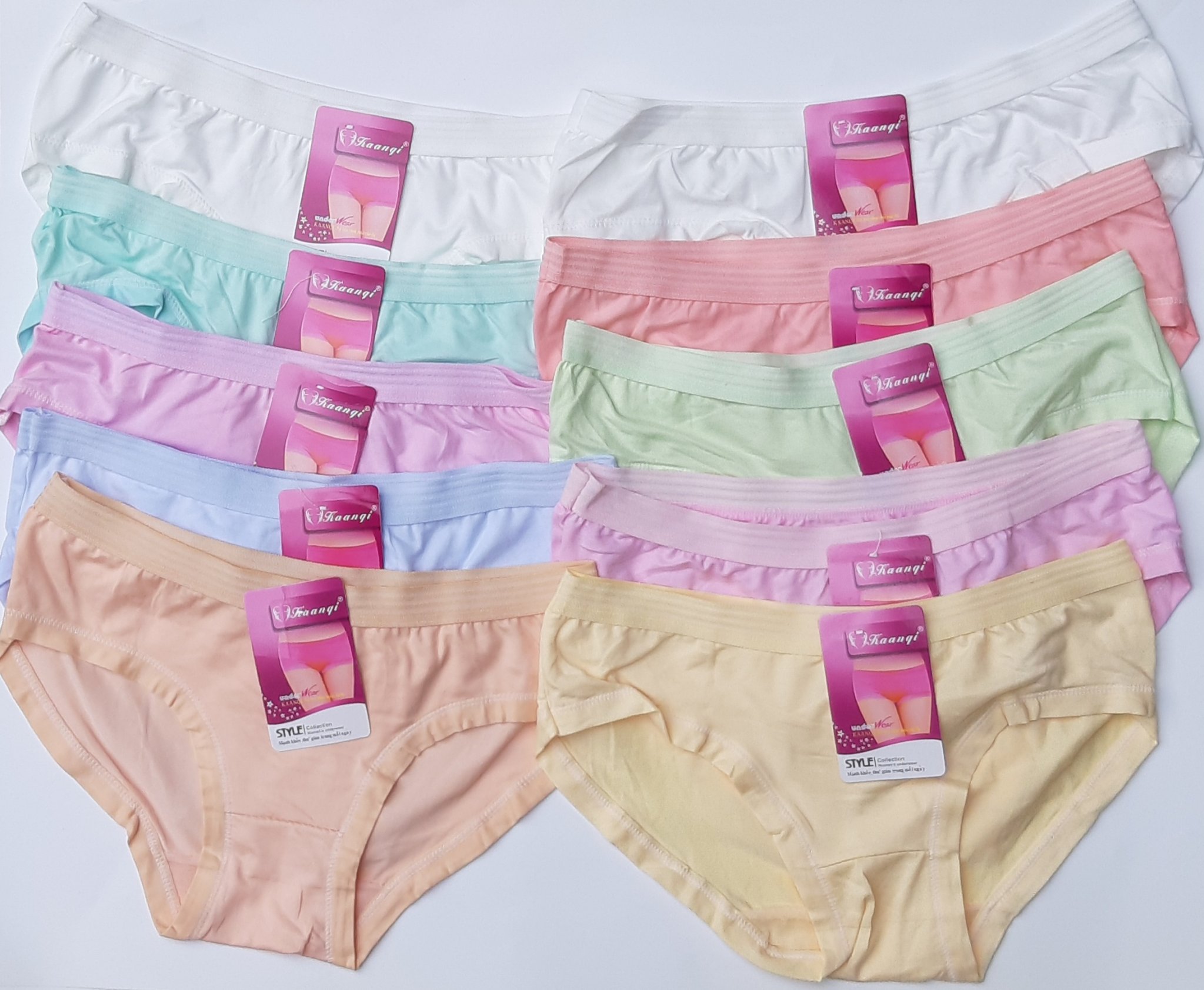 10 quần lót nữ 100% cotton kháng khuẩn thông thoáng vòng eo m551