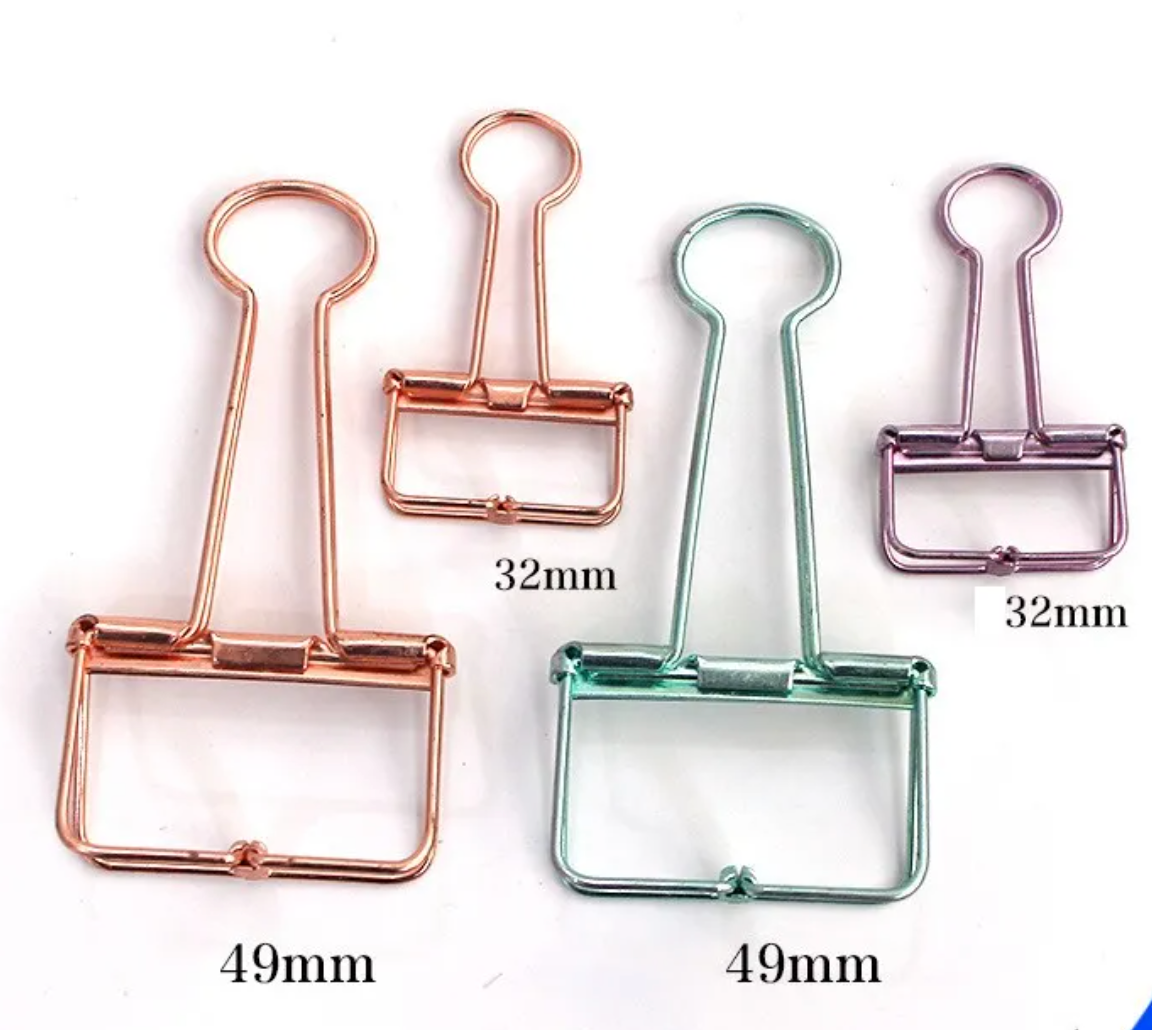 Kẹp giấy kim loại nhiều mẫu Tuệ Minh - kẹp ghim giấy dễ thương/ cổ điển