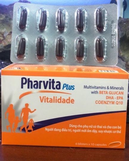 [HCM](CHÍNH HÃNG) Pharvita Plus Bổ Sung Vitamin Và Khoáng Chất (vĩ 60v)