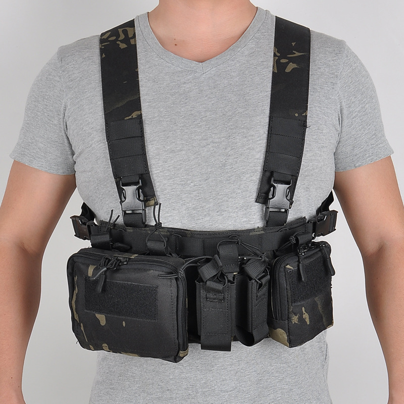Multifunctional Backpack Fan Outdoor Tactical Vest Multi-pocket Waist Bag