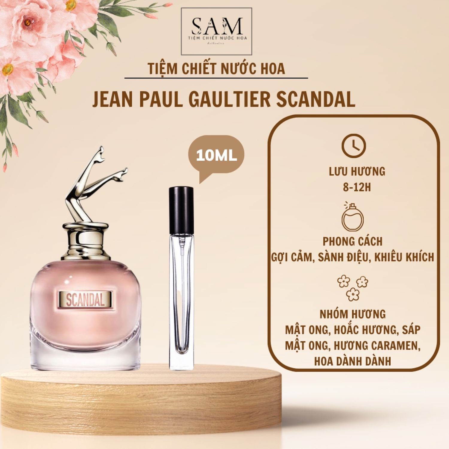 Nước Hoa Nữ Jean Paul Gaultier Scandal By Night Edp Intense Đêm Của Những Điều Ngọt Ngào - S.A.M Perfume