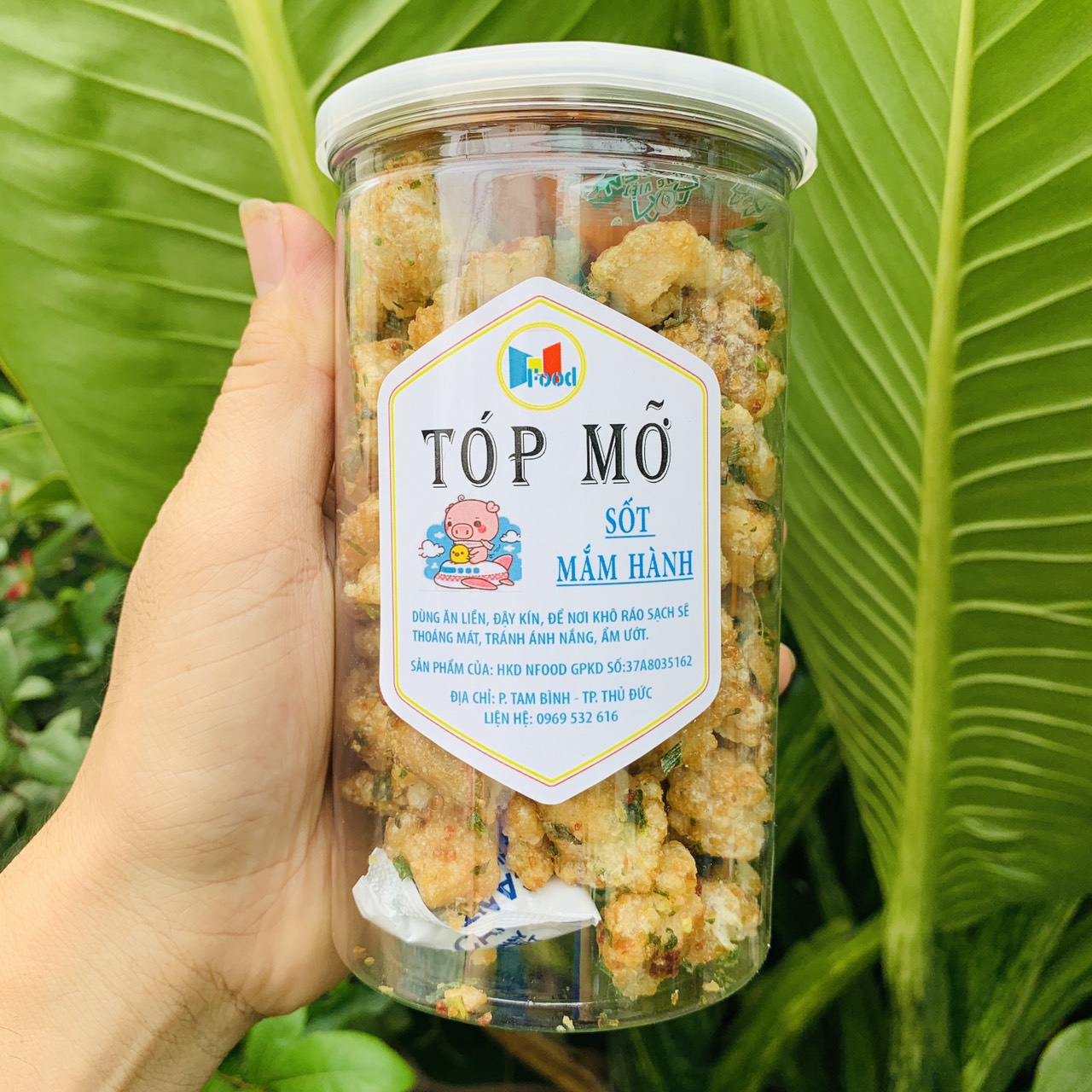 [ 250.Gram ] Tóp mỡ cháy tỏi, tốp mỡ chiên giòn loại 1