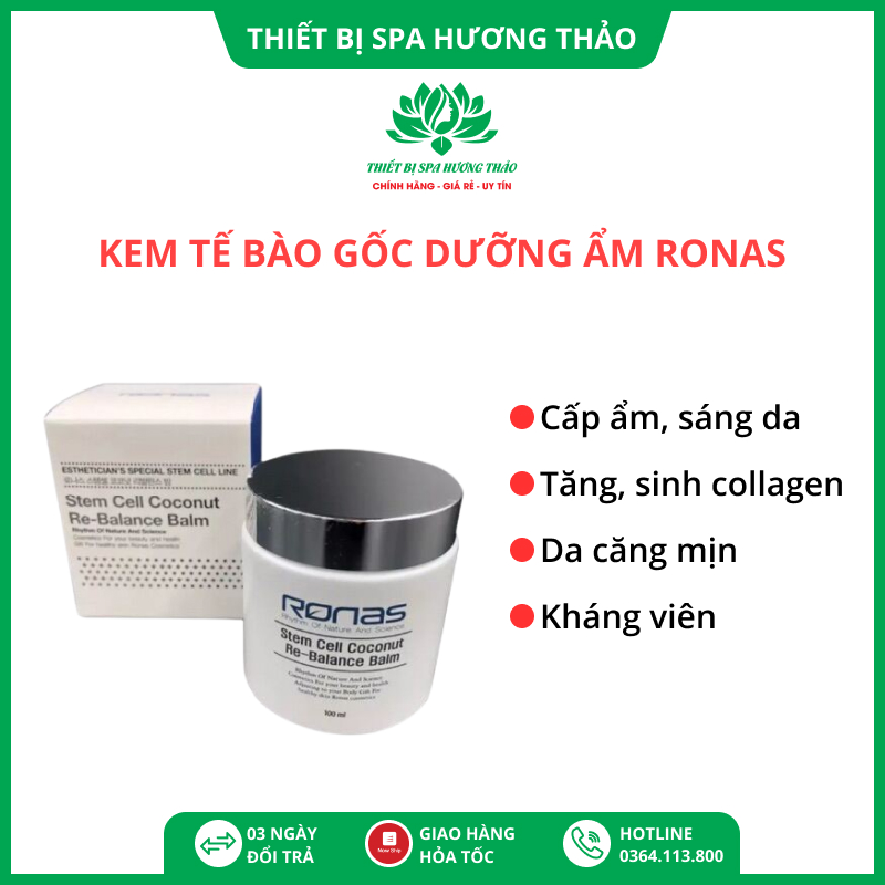 Kem dưỡng ẩm da mặt ronas stem cell hydro cream 100ml