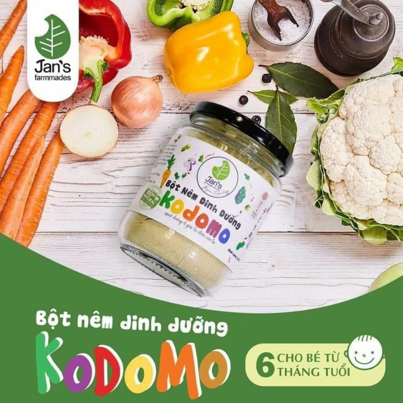 Hạt Nêm Dinh DƯỠNG Cho bé từ 6 tháng_hẠT NÊM KODOMO