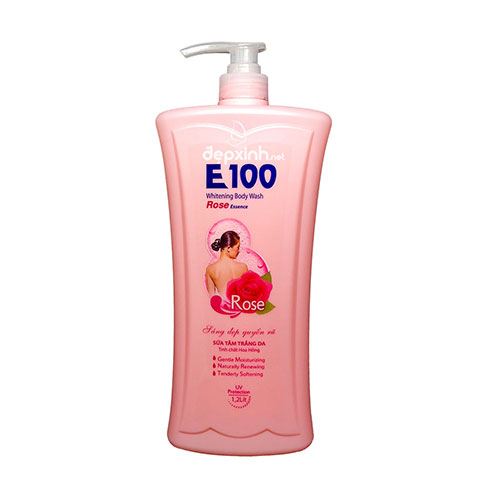 Sữa tắm e100 silky - làn da trắng mịn màng - 1200ml