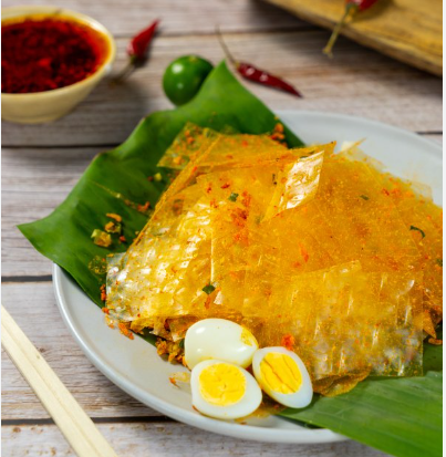 500g bánh tráng miếng long an đạm đà gia vị