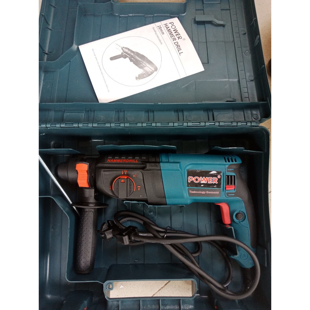 Máy khoan bê tông power rh6026 siêu khỏe may duc be tong sieu khoe