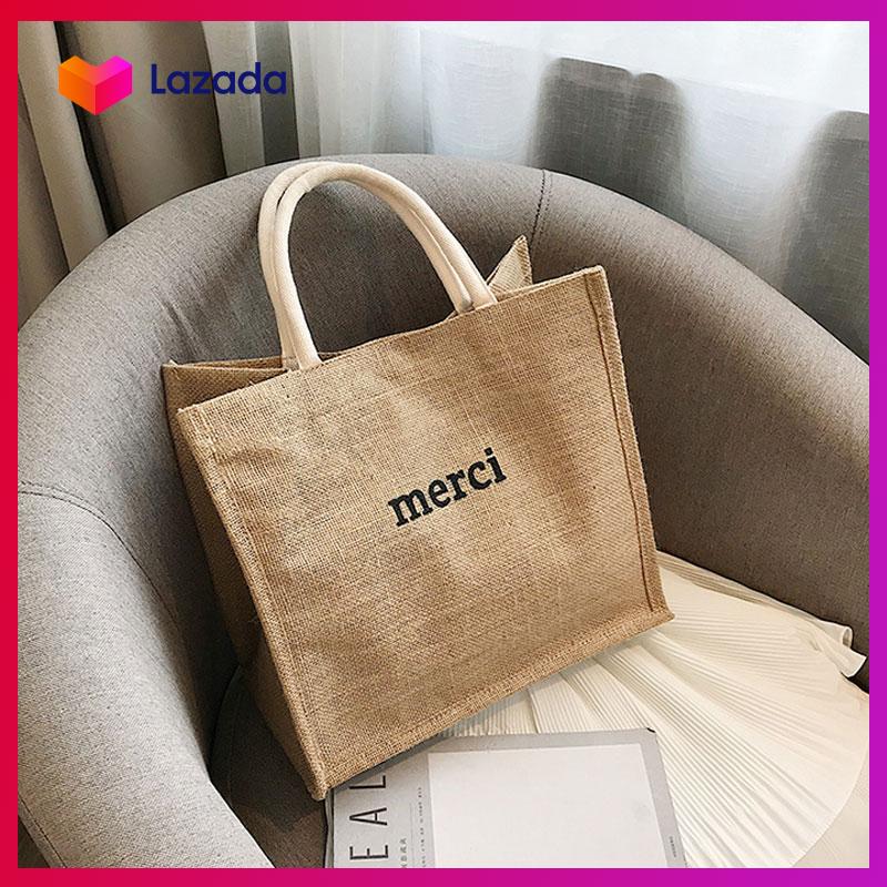 Túi xách nữ cói merci đi chơi đi biển sang chảnh - tdc543
