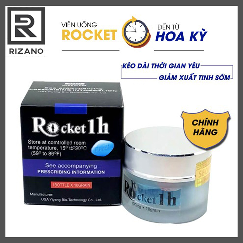 Rockett 1 giờ hộp 10 viêntăng cường sinh lý - khẳng định đẳng cấp phái mạnh - rizano